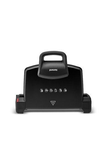 Homend Toastbuster 1336 H 4 Dilim Döküm Çıkartılabilir Plaka Tek Yönlü 1800 W Izgaralı Siyah Tost Makinesi
