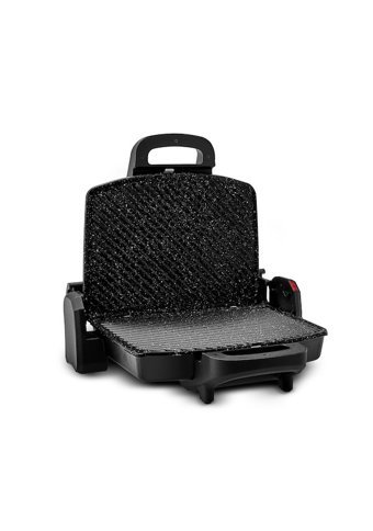 Homend Toastbuster 1336 H 4 Dilim Döküm Çıkartılabilir Plaka Tek Yönlü 1800 W Izgaralı Siyah Tost Makinesi