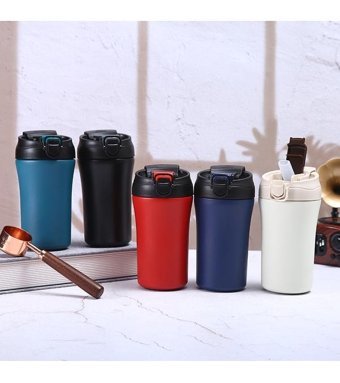 Luckystar Alüminyum 450 ml Outdoor Termos Beyaz