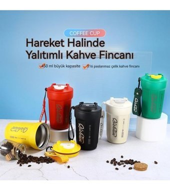 Oloey 316 Çelik 450 ml Outdoor Termos Siyah
