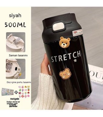 Luckystar 304 Metal 500 ml Termos Pembe