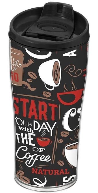 Herevin Mug Çelik 440 ml Outdoor Termos Siyah