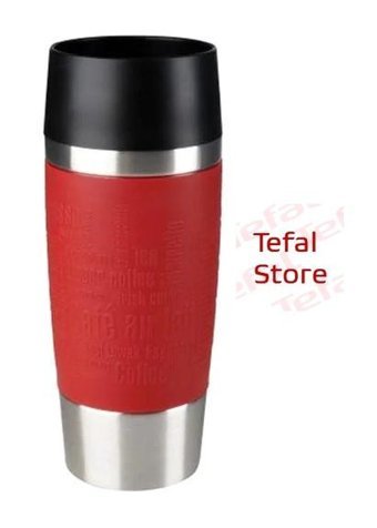 Tefal Travel Mug Easy Twist Paslanmaz Çelik 360 ml Outdoor Termos Mavi