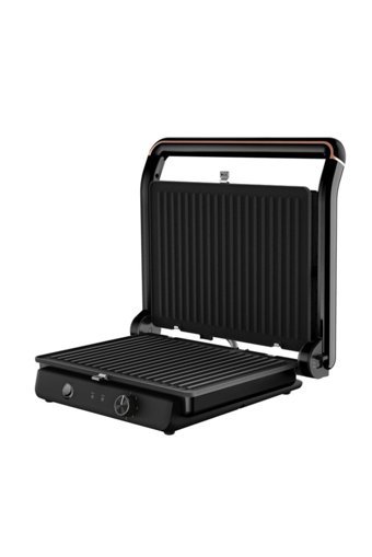 Arçelik TM 6046 C Resital 6 Dilim Teflon Çıkartılabilir Plaka Çift Taraflı 2400 W Izgaralı Siyah Tost Makinesi