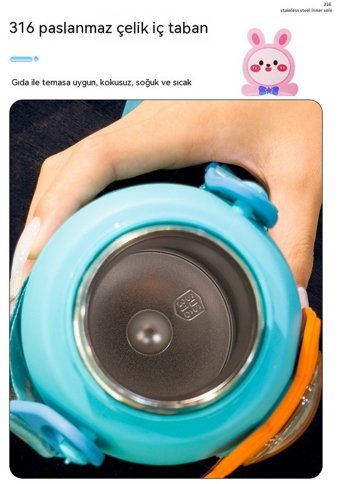 Luckystar Çelik 500 ml Termos Mor