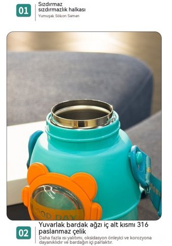 Luckystar Çelik 500 ml Termos Mor