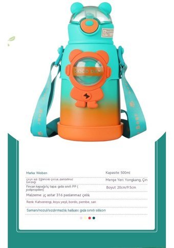 Luckystar Çelik 500 ml Termos Mor