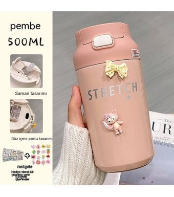 Luckystar 304 Metal 500 ml Termos Siyah