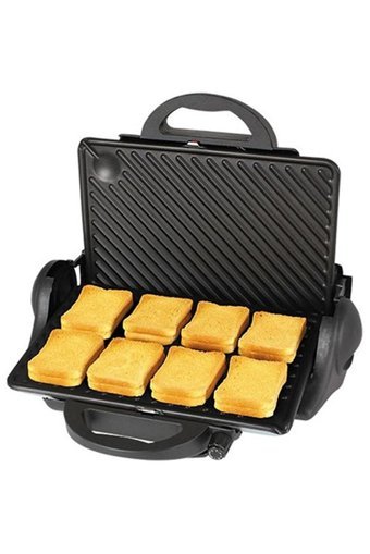 Awox Orion 8 Dilim Teflon Çıkartılabilir Plaka Tek Yönlü 1800 W Izgaralı Siyah Tost Makinesi