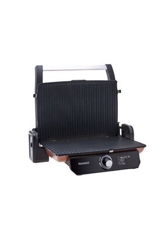 Homend Toastbuster 1380H 6 Dilim Döküm Çıkartılabilir Plaka Tek Yönlü 1800 W Izgaralı Bronz Tost Makinesi