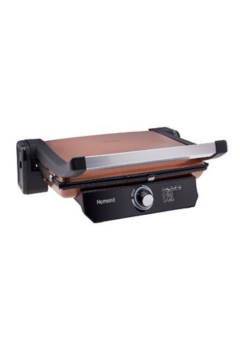 Homend Toastbuster 1380H 6 Dilim Döküm Çıkartılabilir Plaka Tek Yönlü 1800 W Izgaralı Bronz Tost Makinesi