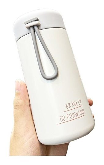 Mdsj Jzcat Mini Simple Çelik 270 ml Outdoor Termos Beyaz