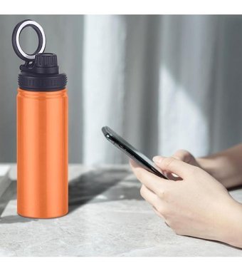 Magideal Suntek Paslanmaz Çelik 1 lt Outdoor Termos Turuncu