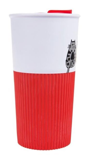 Biggdesign Mug Porselen 200 ml Outdoor Termos Kırmızı