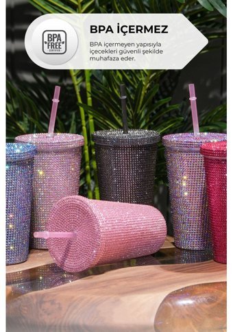 İronika Stars Plastik 500 ml Outdoor Termos Mavi