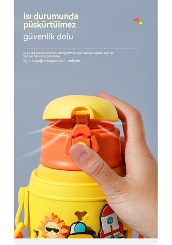Bozhou Çelik 500 ml Termos Sarı