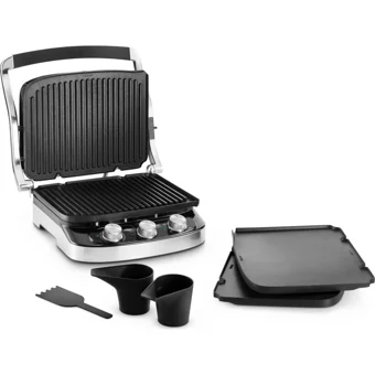 Delonghi CGH912 6 Dilim Seramik Çıkartılabilir Plaka Çift Taraflı 1500 W Izgaralı inox Tost Makinesi