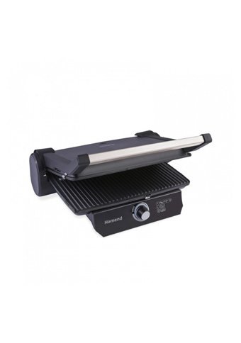 Homend Toastbuster 1334H 6 Dilim Döküm Çıkartılabilir Plaka Tek Yönlü 1800 W Izgaralı Siyah Tost Makinesi