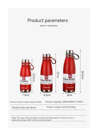 Mdsj Jzcat Çelik 650 ml Outdoor Termos Mavi