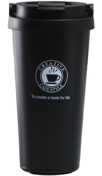 Knight1 Çelik 500 ml Outdoor Termos Siyah
