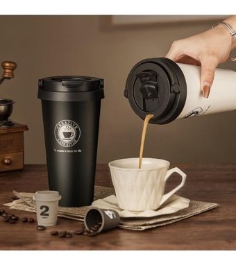 Knight1 Çelik 500 ml Outdoor Termos Siyah