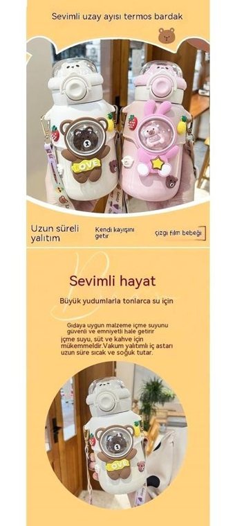 Summer Love Çelik 500 ml Termos Mavi