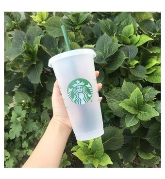 Starbucks Plastik 709 ml Termos Beyaz