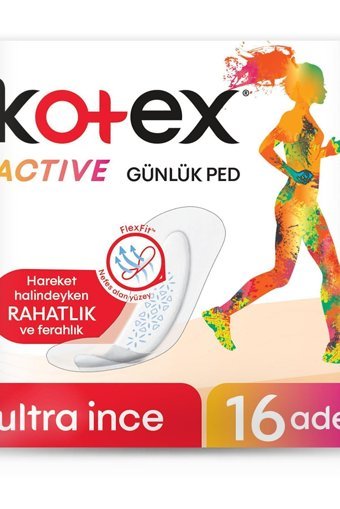 Kotex Actıve Organik Antialerjik Ultra ince Normal 16'lı Hijyenik Ped 1 Adet
