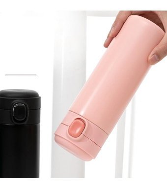 Luckystar Çelik 350 ml Outdoor Termos Siyah
