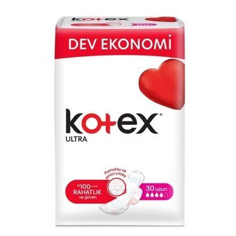 Kotex Organik Antialerjik Orta Ultra Uzun 30'lu Hijyenik Ped 1 Adet