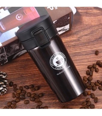 Summer Love Çelik 180 ml Termos Siyah