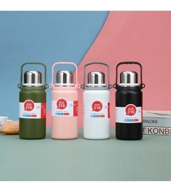Mdsj Jzcat 316 Çelik 600 ml Outdoor Termos Beyaz
