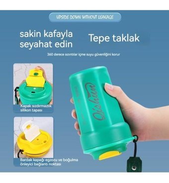 Oloey 316 Çelik 450 ml Outdoor Termos Yeşil