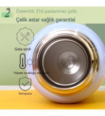 Summer Love 316 Çelik 150 ml Bebek Termos Mavi