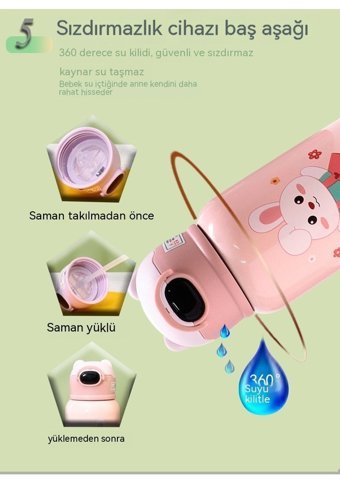 Summer Love 316 Çelik 150 ml Bebek Termos Mavi