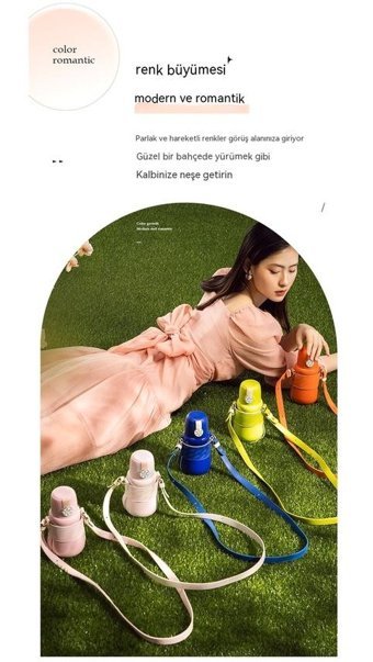 Summer Love Çelik 450 ml Termos Beyaz