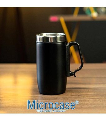 Microcase Al3869 Çelik 200 ml Termos Siyah