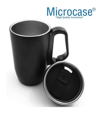 Microcase Al3869 Çelik 200 ml Termos Siyah