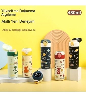 Mdsj Jzcat 316 Çelik 480 ml Outdoor Termos Kırmızı