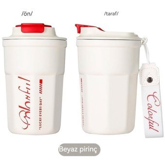 Bba 316 Çelik 400 ml Termos Krem