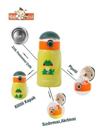 Vagon Life Cocosmile Cs 8103 Çelik 470 ml Termos Yeşil