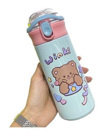 Mdsj Jzcat 304 Çelik 500 ml Outdoor Termos Mavi