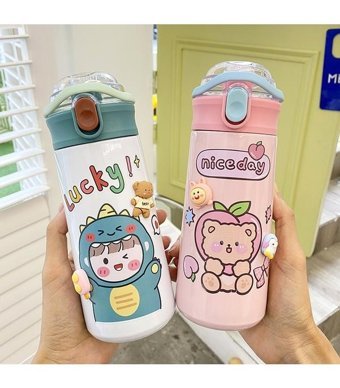 Mdsj Jzcat 304 Çelik 500 ml Outdoor Termos Mavi