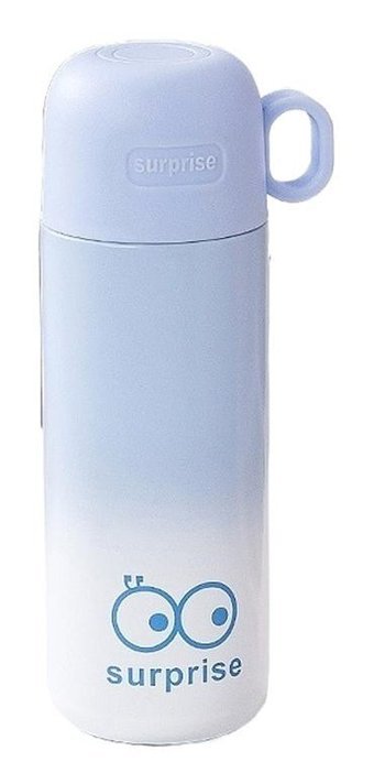 Boutiques Plastik 500 ml Outdoor Termos Beyaz - Mavi