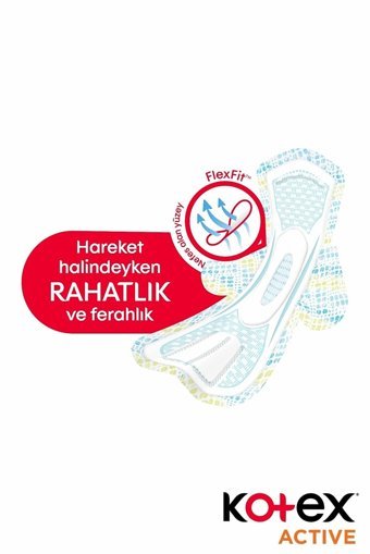 Kotex Active Organik Antialerjik Orta Normal 22'li Hijyenik Ped 2 Adet