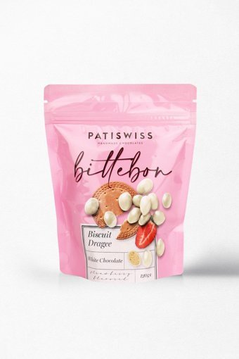 Patiswiss Draje Çilekli Çikolata 120 gr