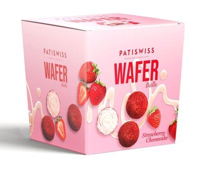 Patiswiss Waferballs Çilekli Çikolata 150 gr
