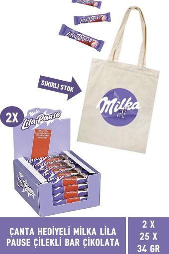 Milka Bar Çilekli Çikolata 50x34 gr