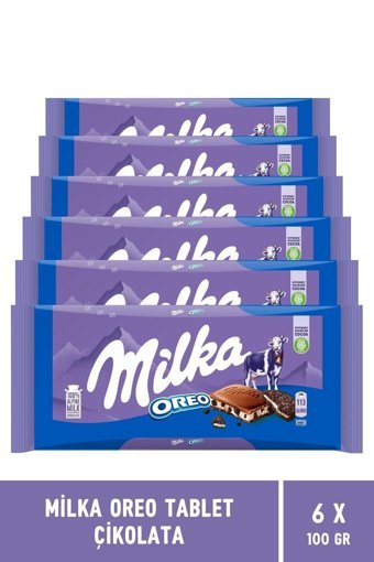 Milka Oreolu Çikolata 6x100 gr