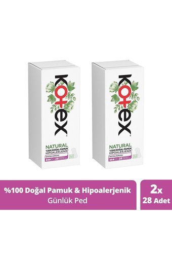 Kotex Natural Organik Antialerjik 28'li Hijyenik Ped 2 Adet